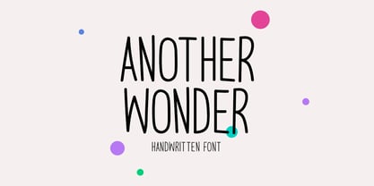 Another Wonder Font Poster 1