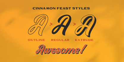 Cinnamon Feast Font Poster 6