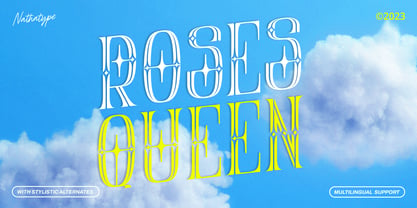 Roses Queen Font Poster 4