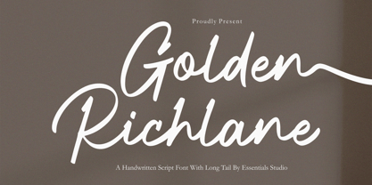 Golden Richlane Font Poster 1