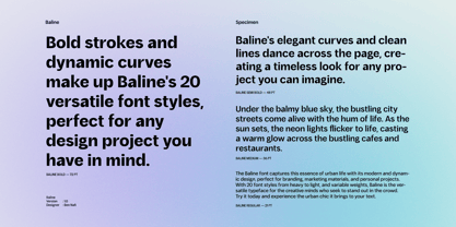 Baline Font Poster 9
