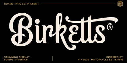 RTCO Birketts Font Poster 1