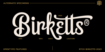 RTCO Birketts Font Poster 3
