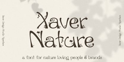 Xaver Nature Font Poster 1