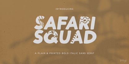 Safari Squad Font Poster 1
