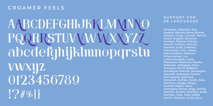 Croamer Feels Font Poster 10