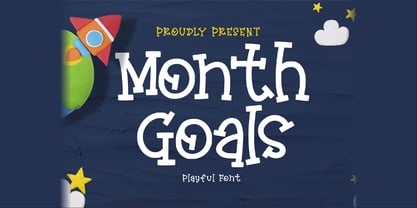 Monthly Goals Font Poster 1