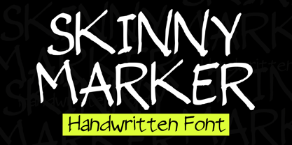 Skinny Marker Font Poster 1