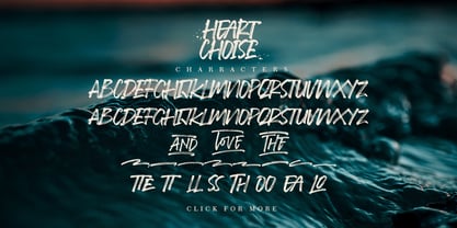 Heart Choise Font Poster 8