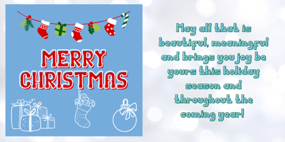 Christmas Snowy Font Poster 2