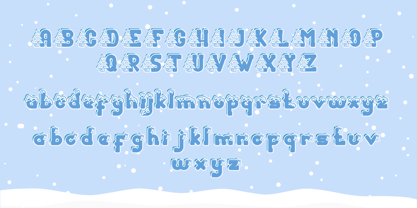 Christmas Snowy Font Poster 6