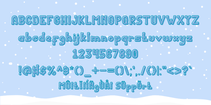 Christmas Snowy Font Poster 5