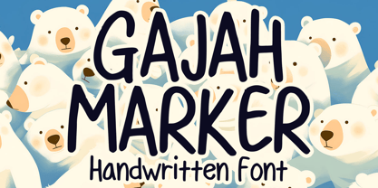 Gajah Marker Font Poster 1