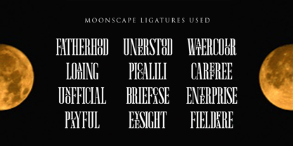 Moonscape Font Poster 10