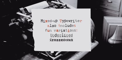 Mixed-Up Typewriter Font Poster 7