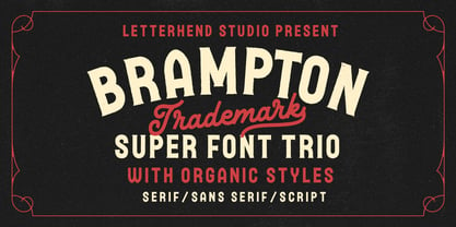 Brampton Font Poster 1