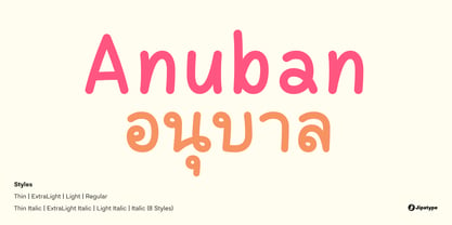 Anuban Font Poster 1