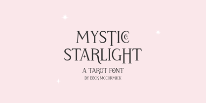 Mystic Starlight Font Poster 1