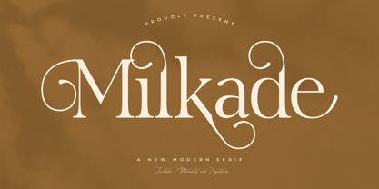 Milkade Font Poster 1