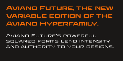 Aviano Future Variable Font Poster 3
