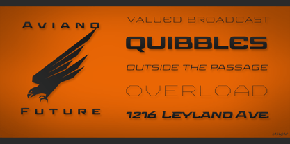 Aviano Future Variable Font Poster 6