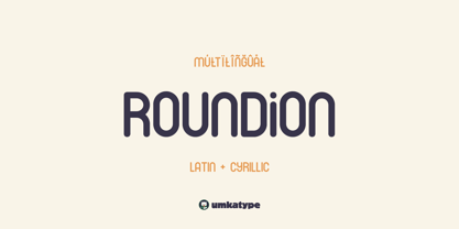 Roundion Font Poster 1