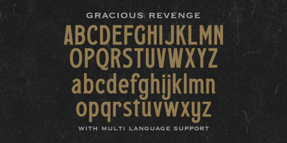 Gracious Revenge Font Poster 8