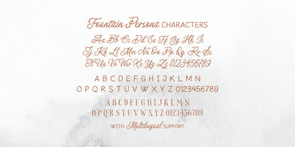 Fountain Persona Font Poster 7