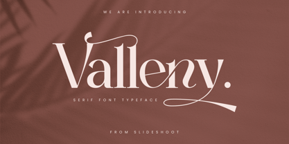 Valleny Font Poster 1