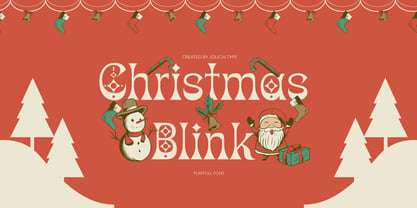 Christmas Blink Font Poster 1