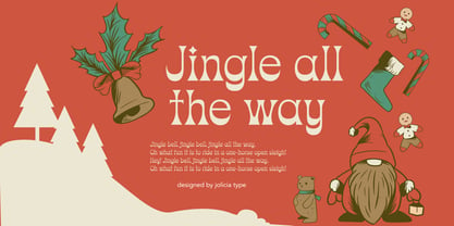 Christmas Blink Font Poster 8