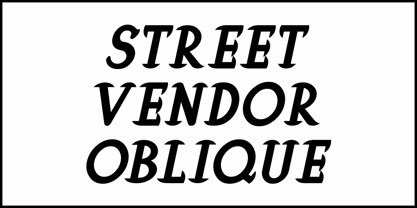 Street Vendor JNL Font Poster 5