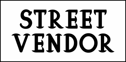 Street Vendor JNL Font Poster 2