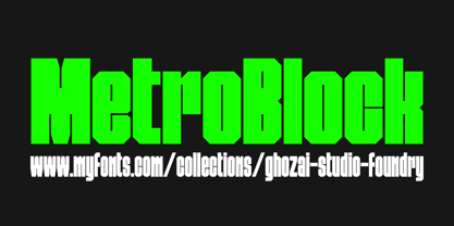 Metro Block Font Poster 7