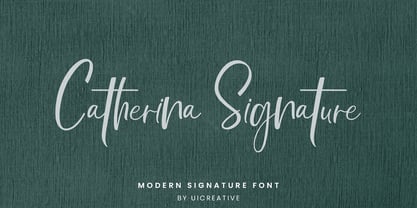 Catherina Signature Font Poster 1