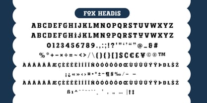 Fox Headis Shadow Font Poster 6