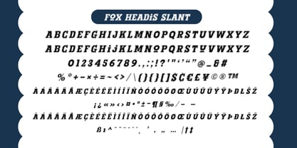 Fox Headis Shadow Font Poster 8