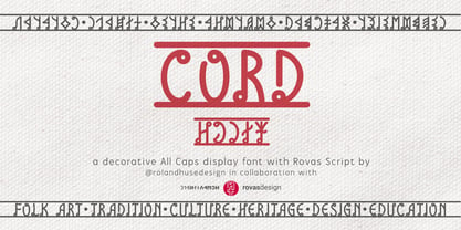 Cord Font Poster 1