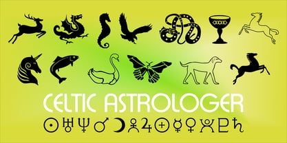 Celtic Astrologer Symbols Font Poster 3