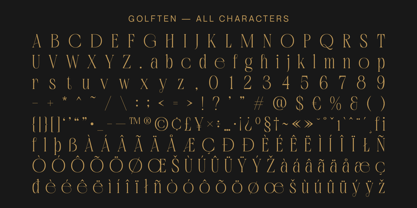 Golften Font Poster 6