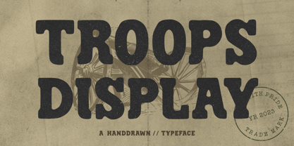 Troops Display Font Poster 1