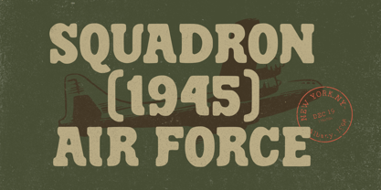 Troops Display Font Poster 3