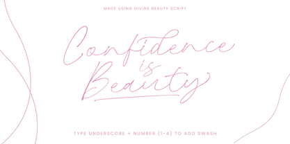 Divine Beauty Font Poster 5