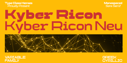 Kyber Ricon Font Poster 1