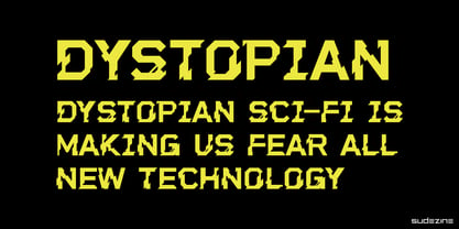 SDDystopian Font Poster 4