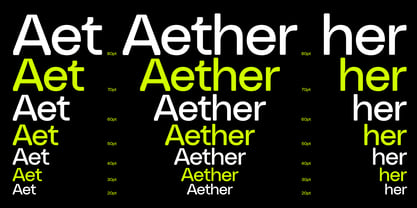 Aether Font Poster 2