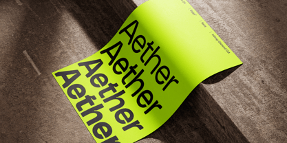 Aether Font Poster 3