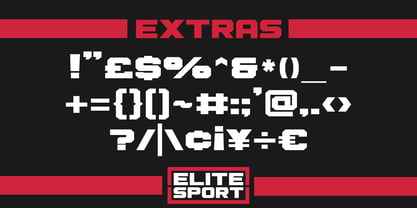 Elite Sport Font Poster 5