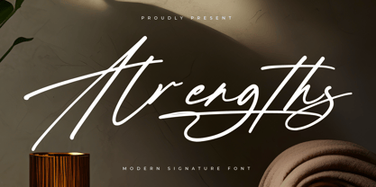 Alrengths Font Poster 1