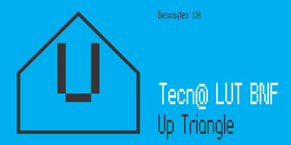Tecna Light Up Triangle BNF V1.0 Font Poster 2
